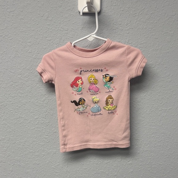 BabyGap&Disney 18-24 mo Pink Princess Short Sleeve Tee, excellent Cndition, SOFT - Picture 5 of 5